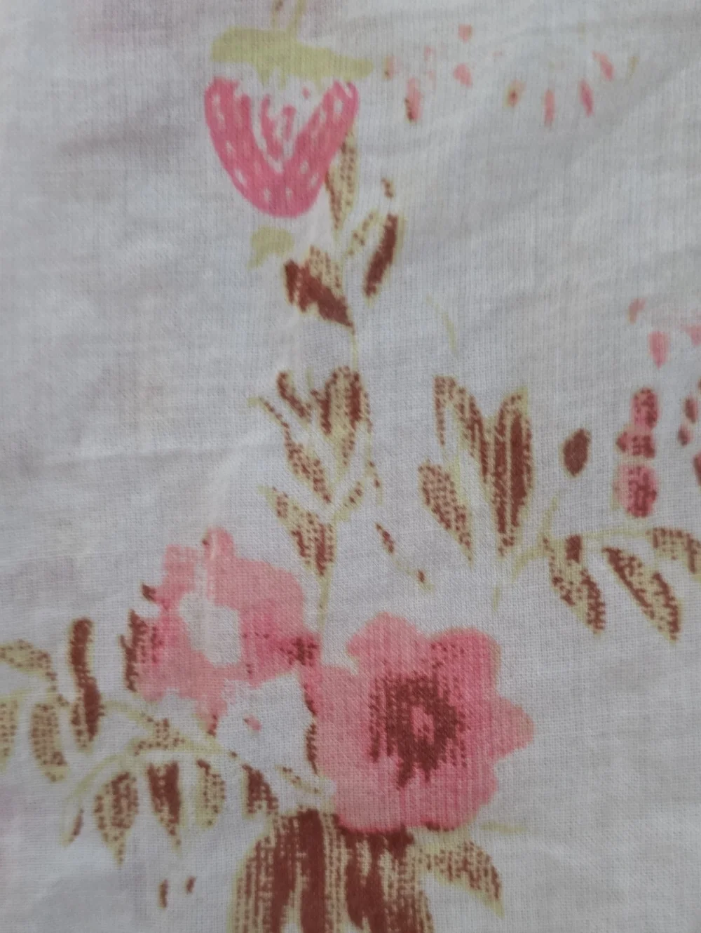 FREE PEOPLE Camilla Printed Vintage Floral French Country Blouse Ivory S NWOT